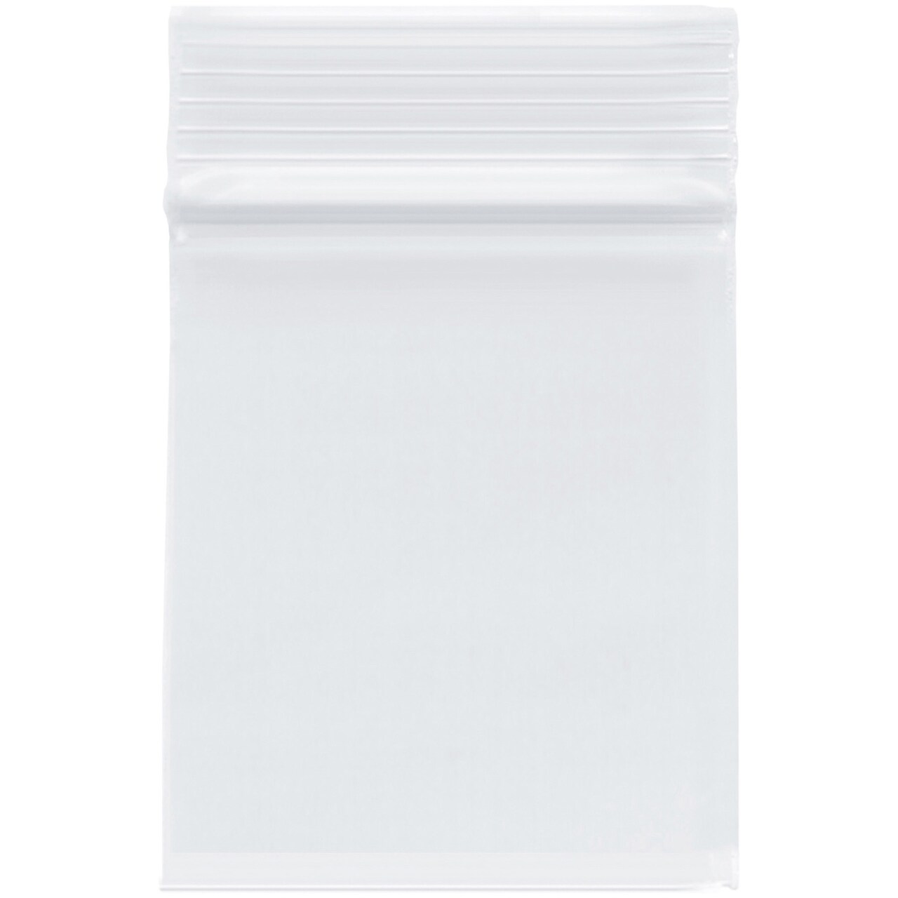 Plymor 2.5" x 3", 4 Mil Heavy Duty Zipper Reclosable Plastic Bags